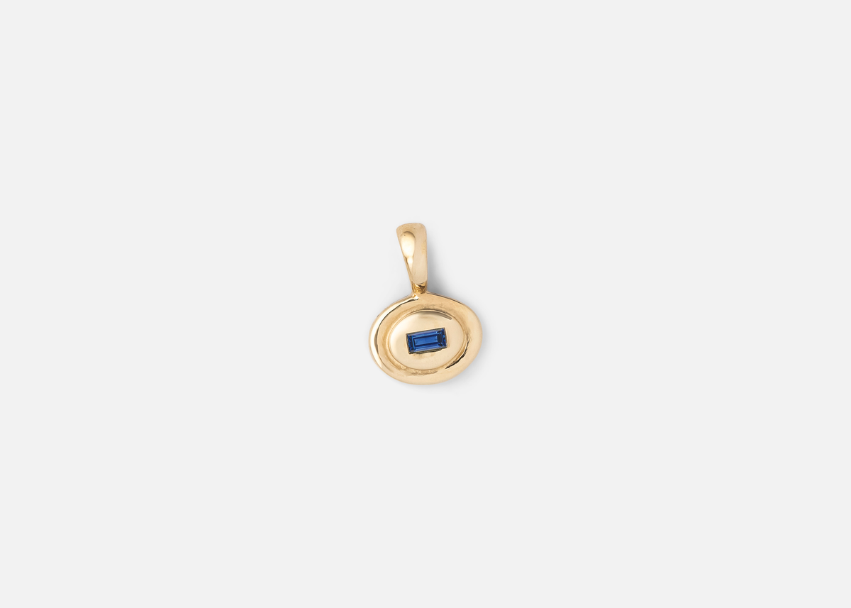 Blue Sapphire Oval Pictura Charm