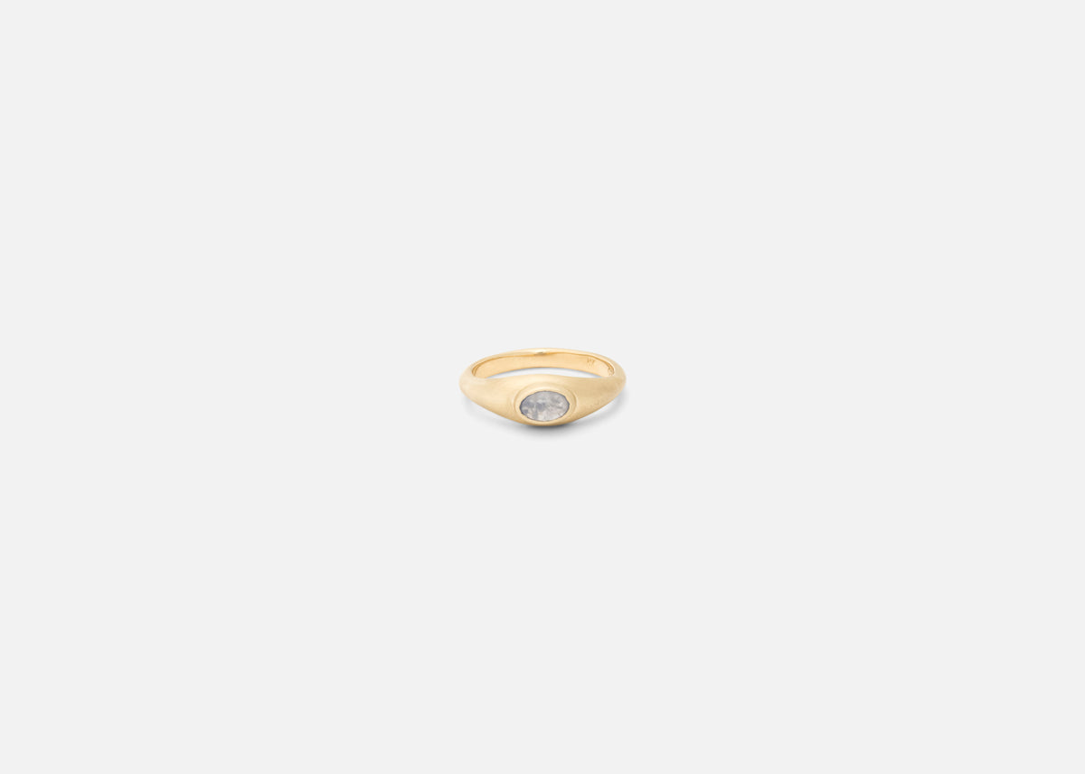 Light Blue Sapphire Ovate III Ring