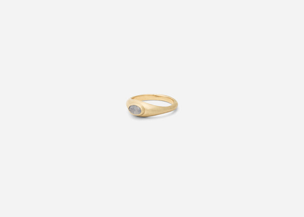 Light Blue Sapphire Ovate III Ring