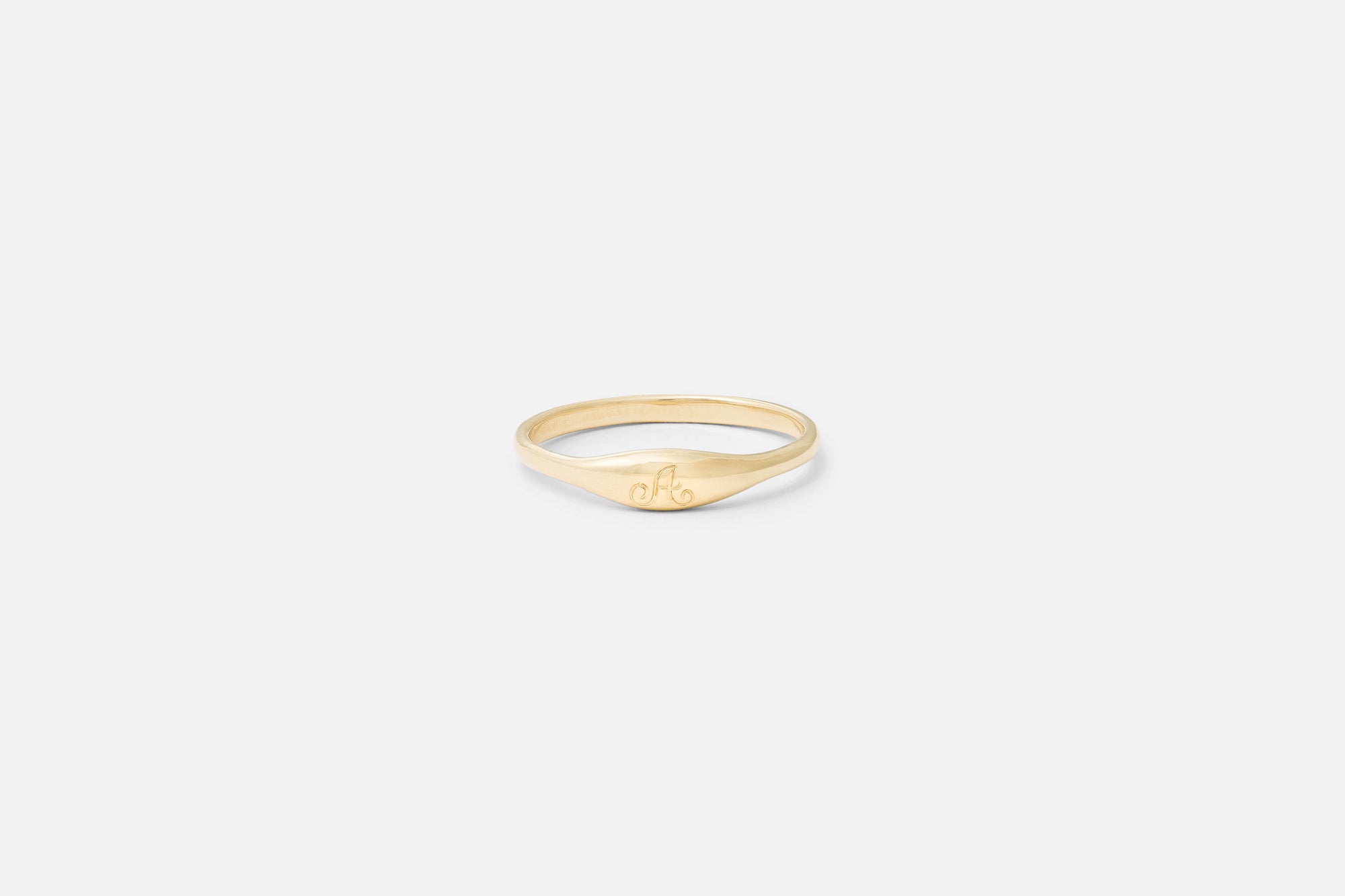 Ovate III Engraved Signet Ring