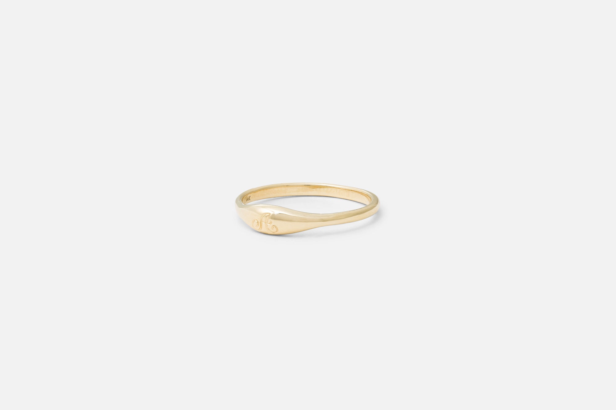 Ovate III Engraved Signet Ring