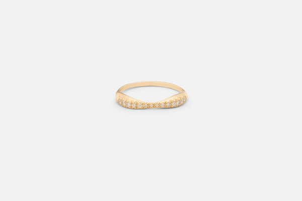 Pavé Double Peak Ring