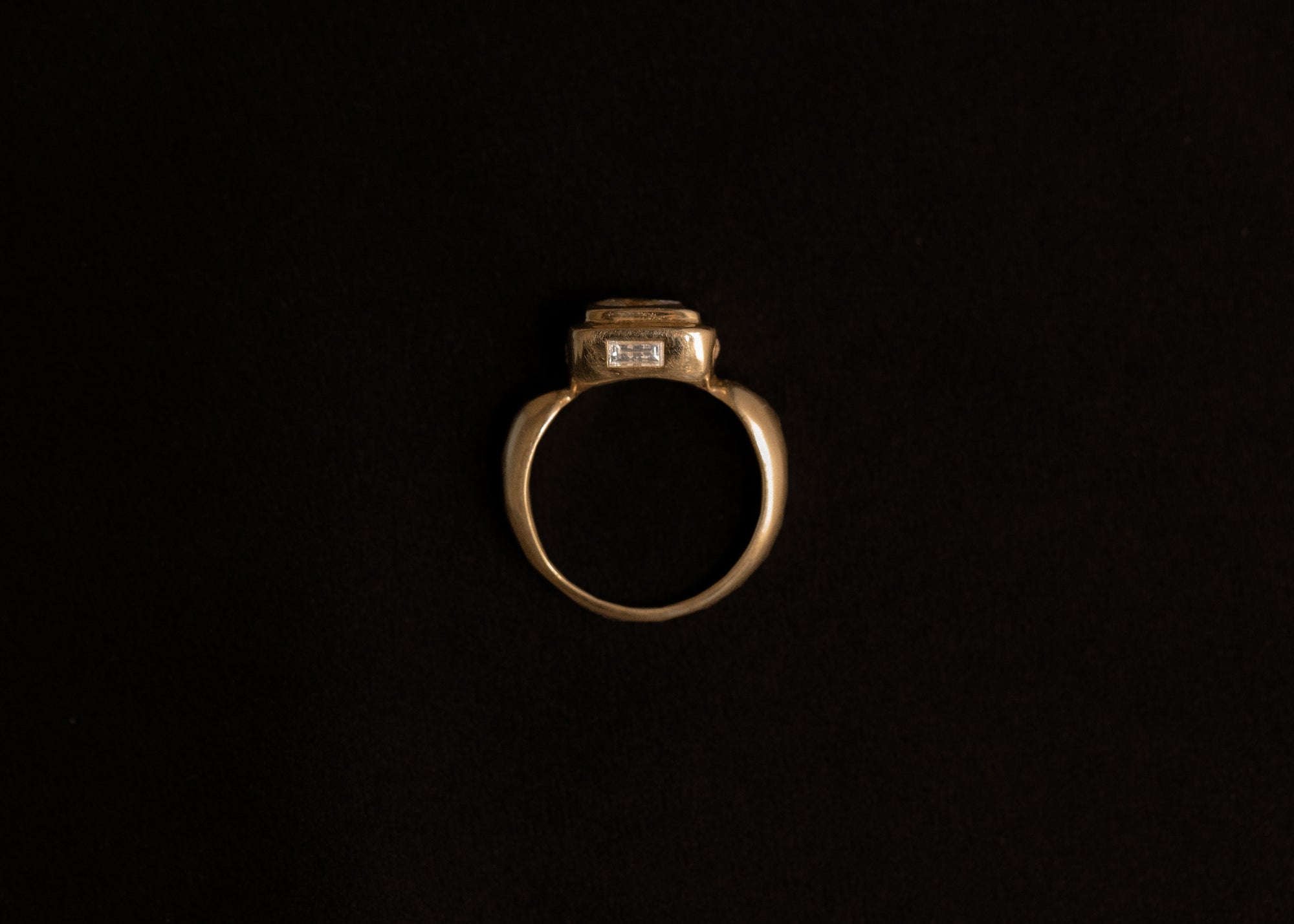 One of a Kind 0.45CT Pear Cut Pictura Ring