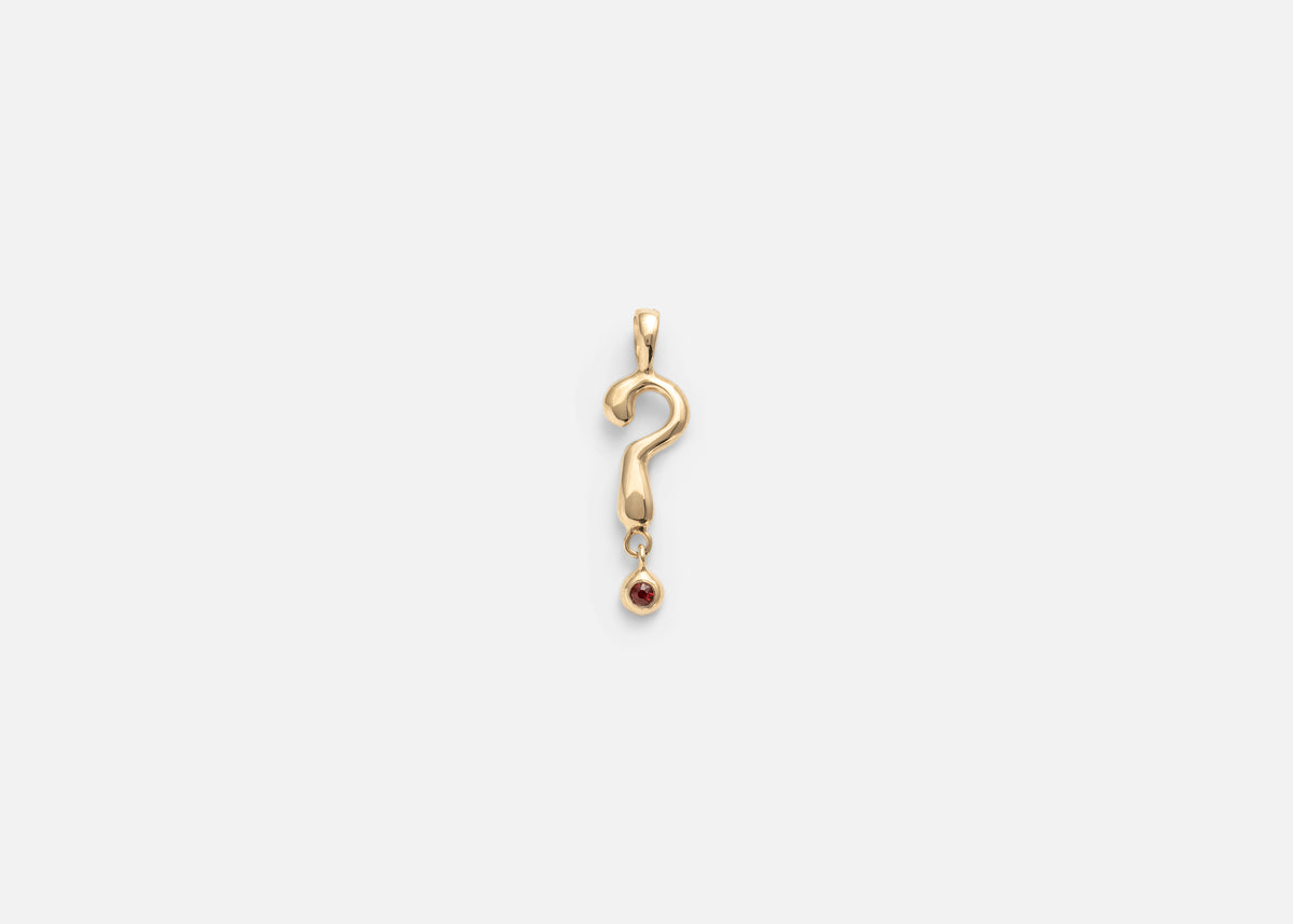 Garnet Enigma Charm
