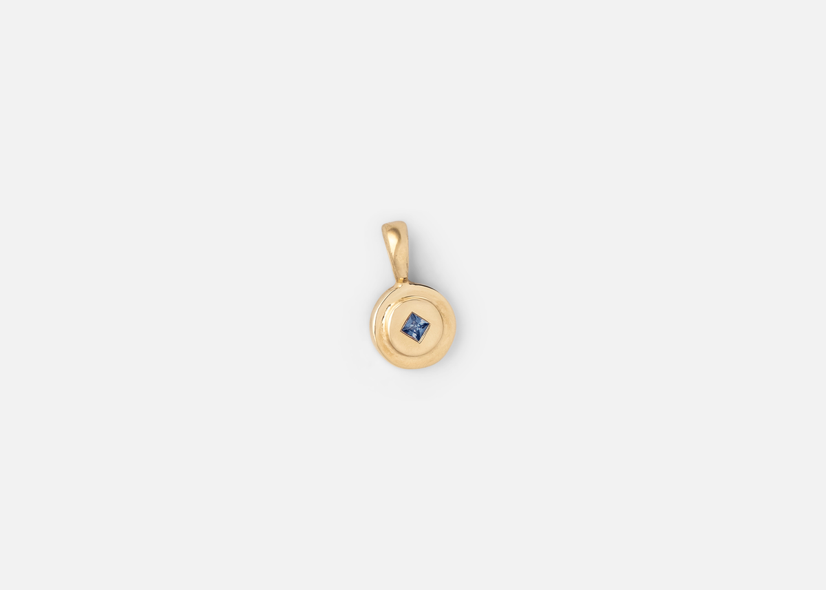 Blue Sapphire Round Pictura Charm