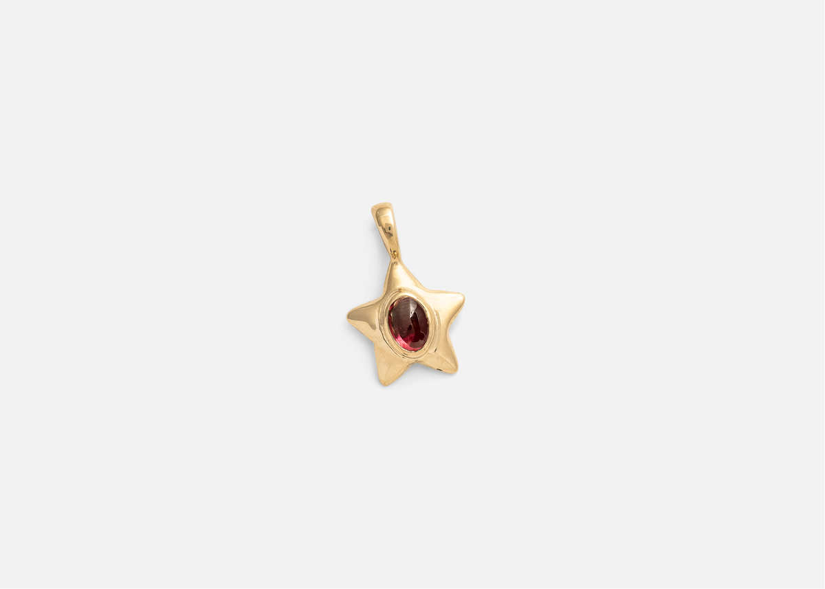 Rhodolite Garnet Stella Charm