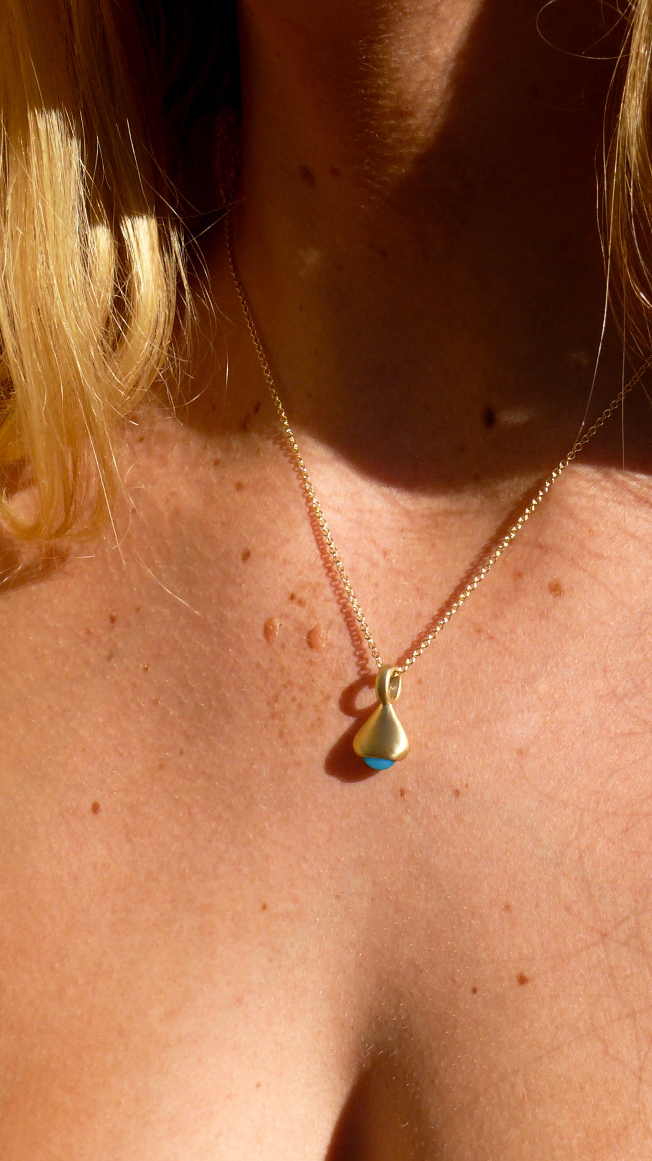 LA FIRE RELIEF RAFFLE TICKET : Turquoise Pendulum Charm No. 3