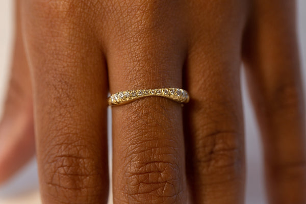 Pavé Double Peak Ring