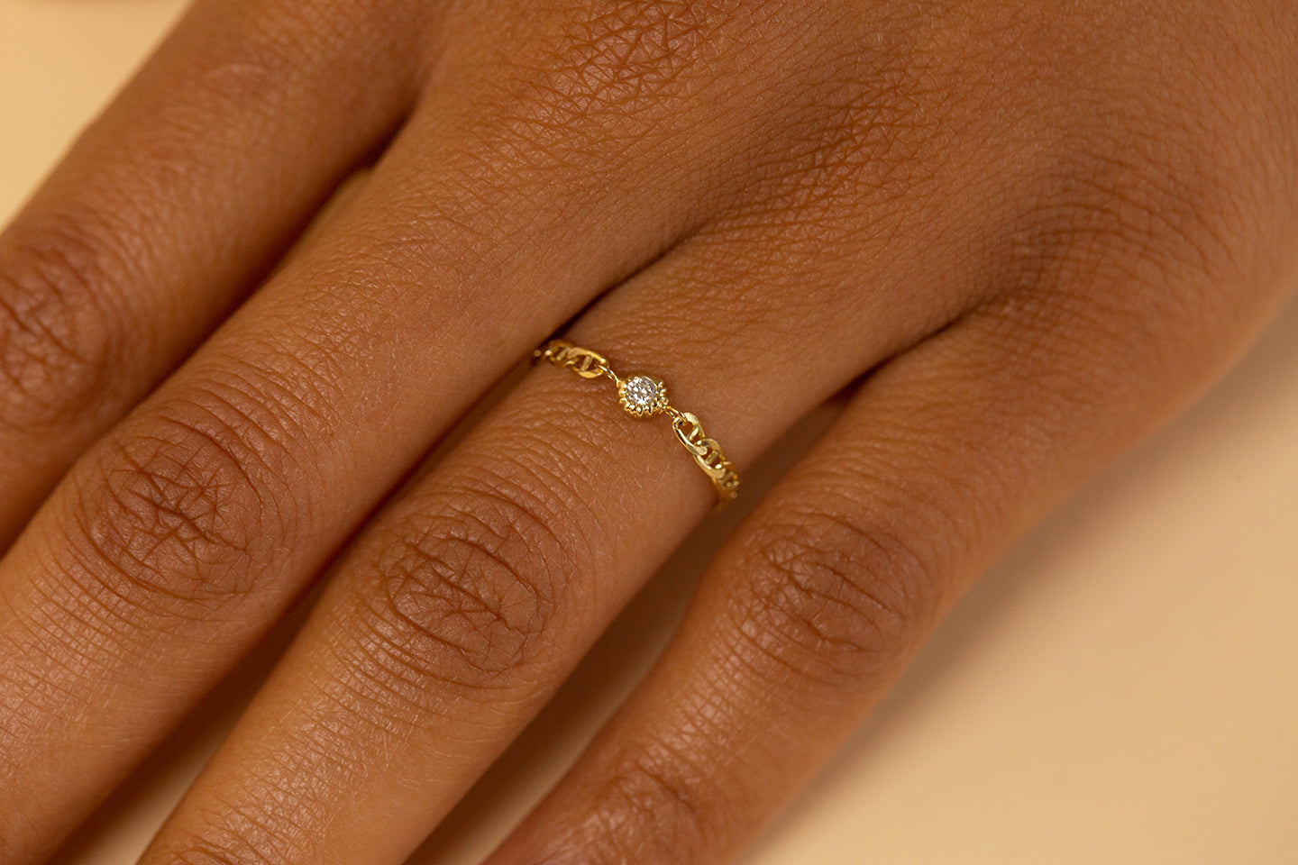 Diamond Mariner Chain Ring